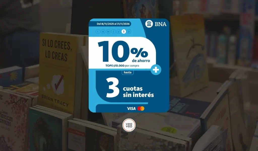 Home 13 10% de descuento - 3 cuotas sin interés - MODO BNA - Veo Veo Libros - 2025 - 1024x600