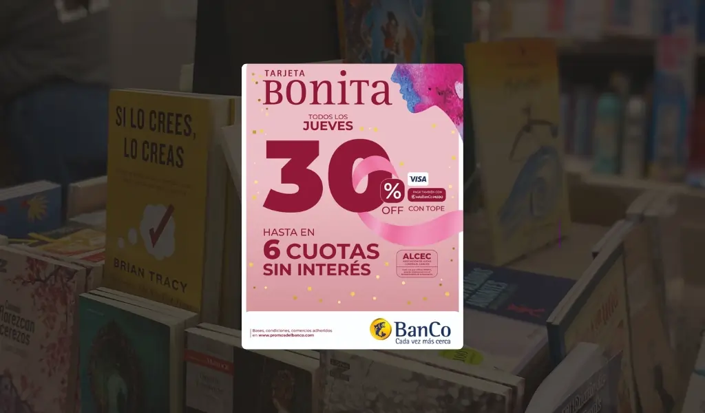 Home 12 30% de Descuento - 6 Cuotas sin interés - Tarjeta Bonita - BanCo - Veo Veo Libros - 1024x600