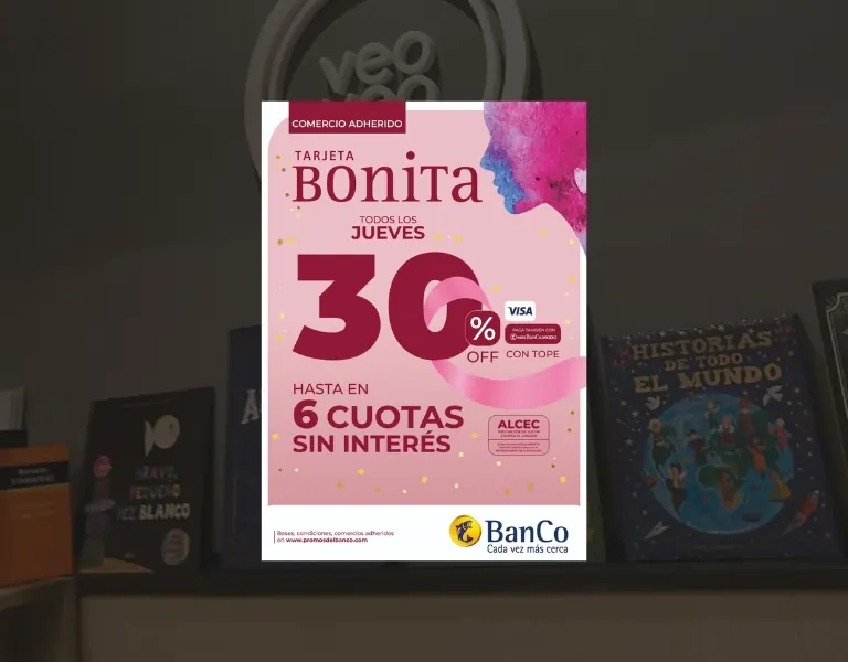 Home 19 30% de Descuento - 6 Cuotas sin interés - Tarjeta Bonita - BanCo - Veo Veo Libros - 768x600