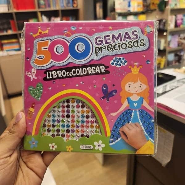 500 GEMAS PRECIOSAS LIBRO DE COLOREAR PRINCESA
