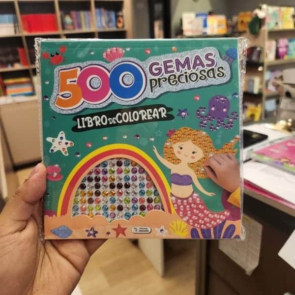 500 GEMAS PRECIOSAS LIBRO DE COLOREAR SIRENA
