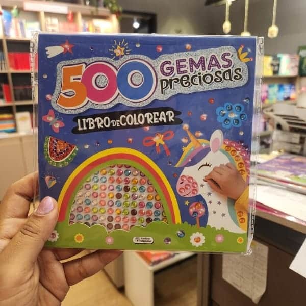 500 GEMAS PRECIOSAS LIBRO DE COLOREAR UNICORNIO